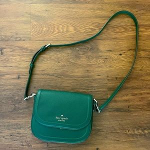 Rare NWOT forest green cross body Kate Spade bag